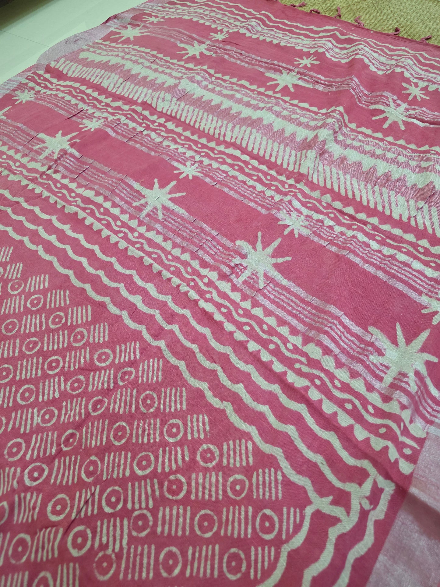 Pure Linen Cotton Sarees| DSAL002