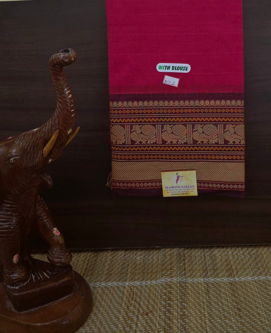 Handloom Kanchi Cotton Saree | DSAF004