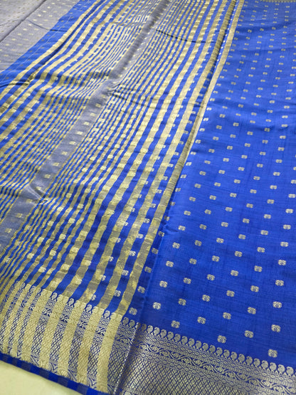 Semi Tussar Saree With Butta | DSM107