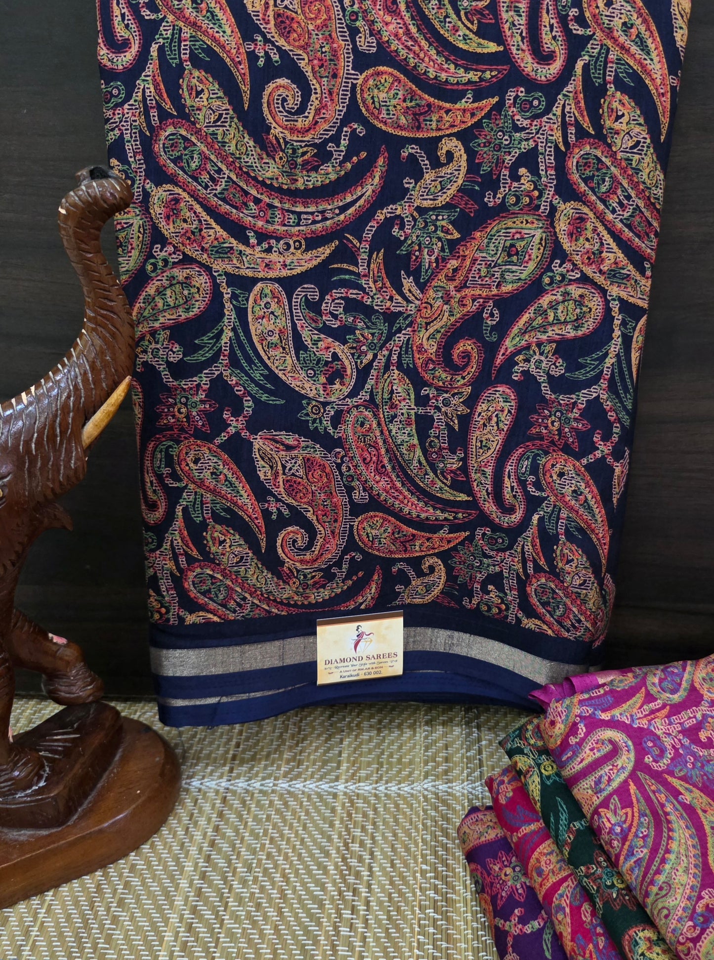 Printed Semi Dola Silk Sarees | DSM062