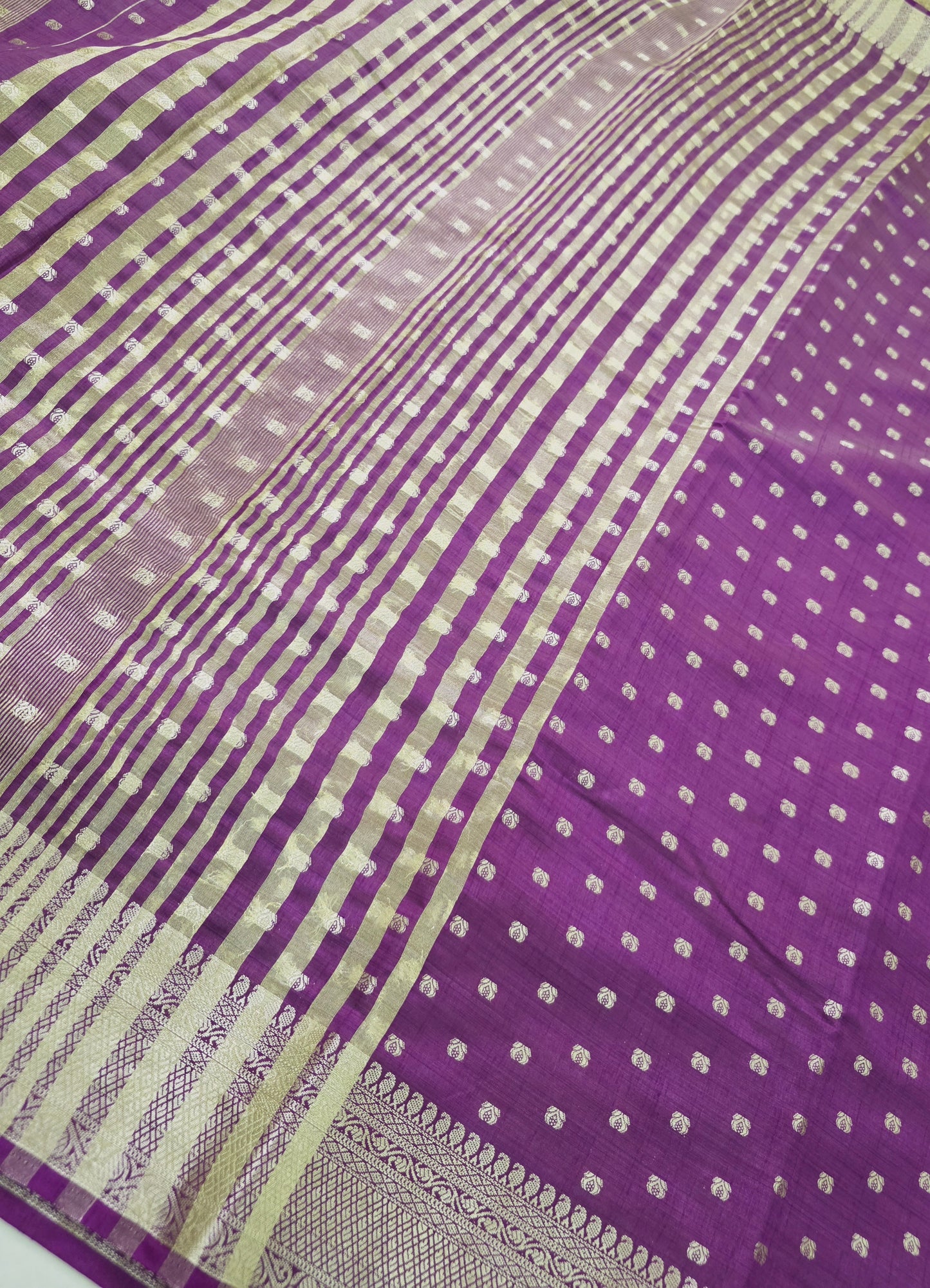 Semi Tussar Saree With Butta | DSM107