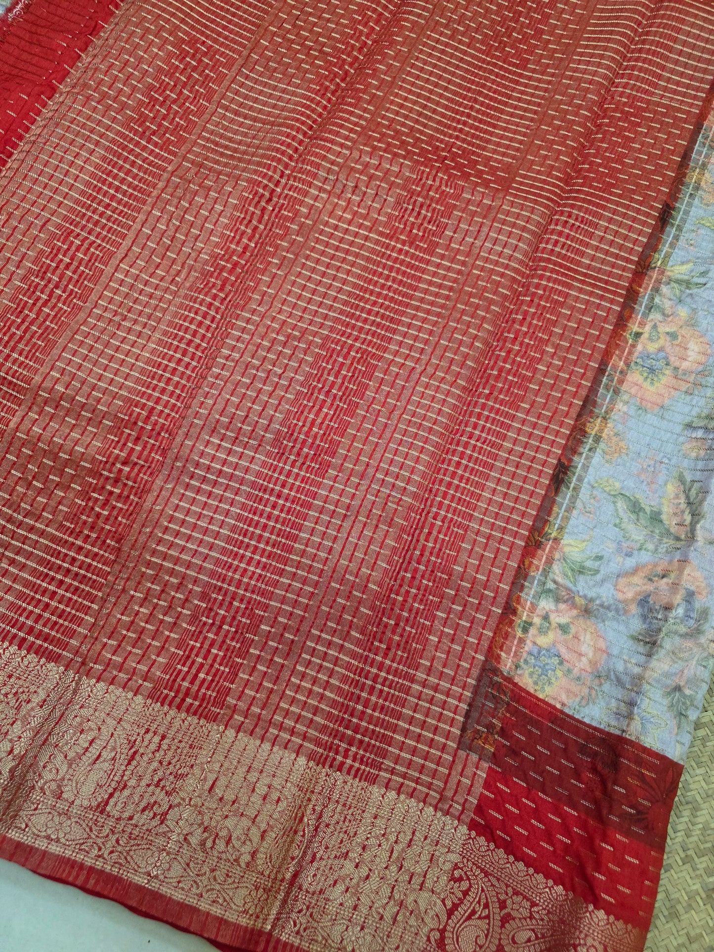 Warm Silk Floral Sarees | DSM093