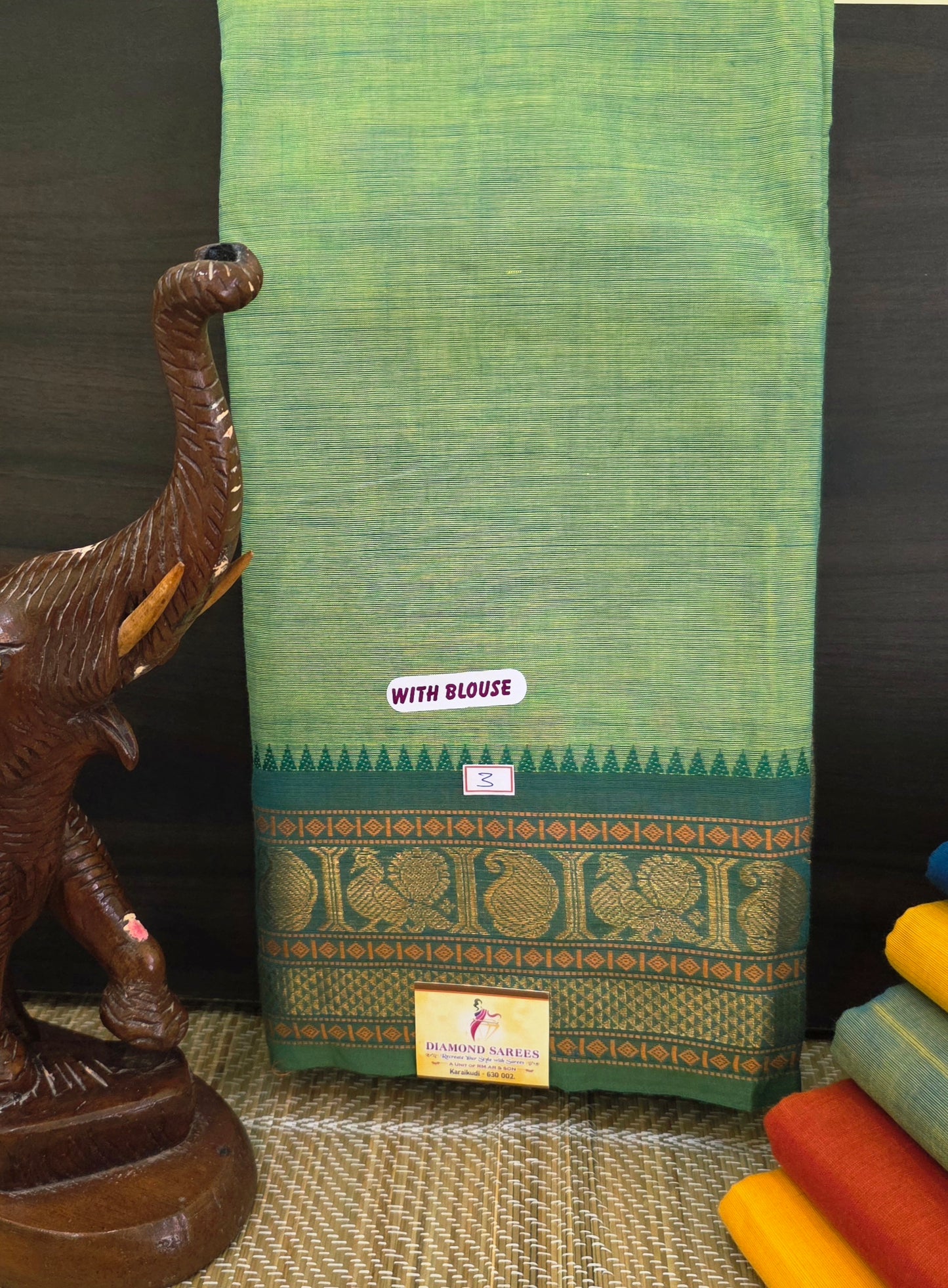 Handloom Kanchi Cotton Saree | DSAE002