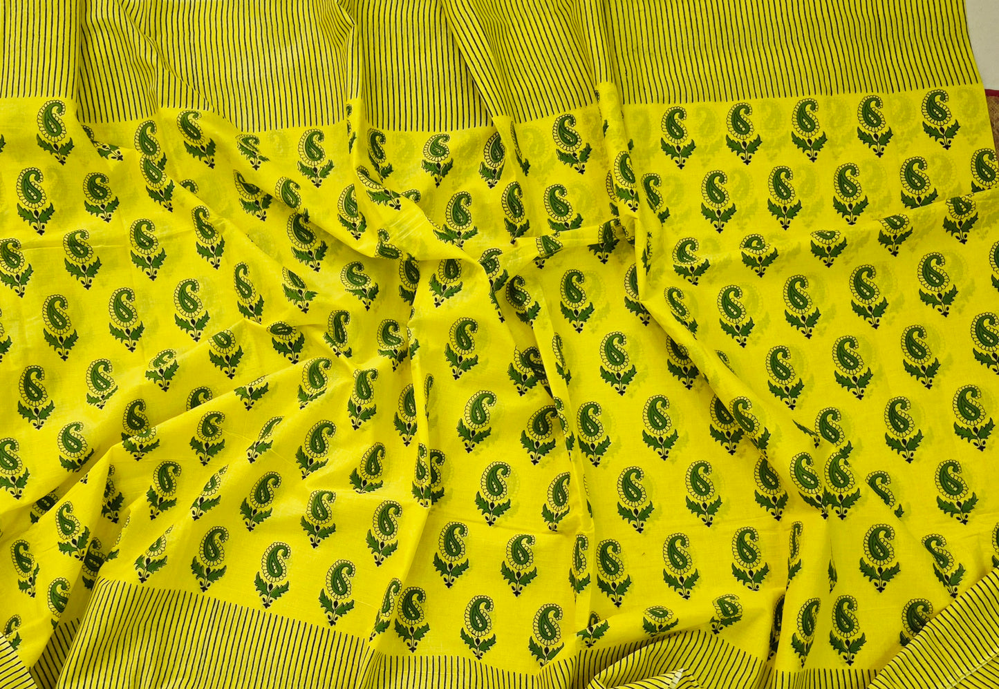 Handblock Print MulMul Cotton Sarees | DSAN001
