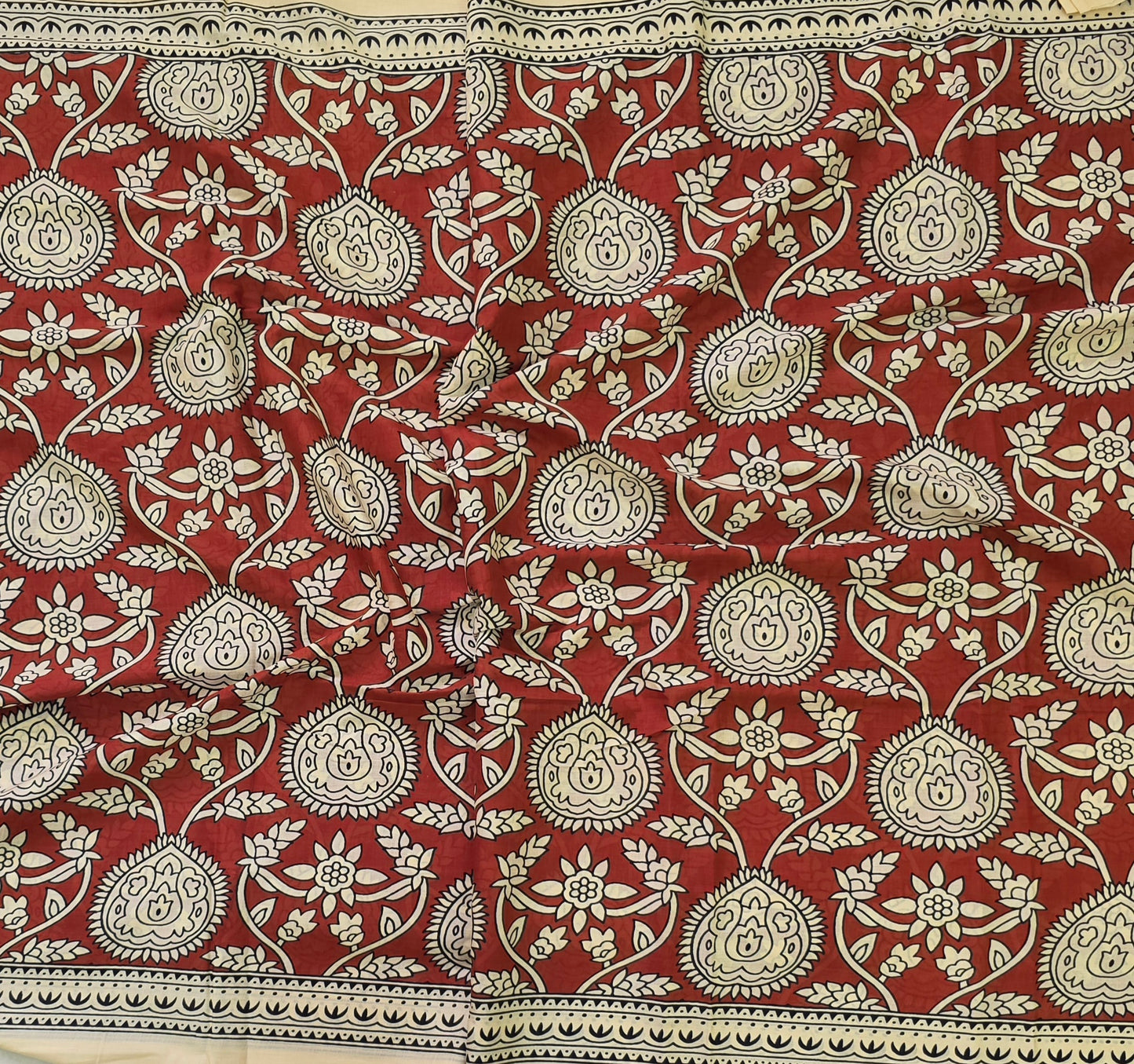 Handblock Print MulMul Cotton Sarees | DSAN001