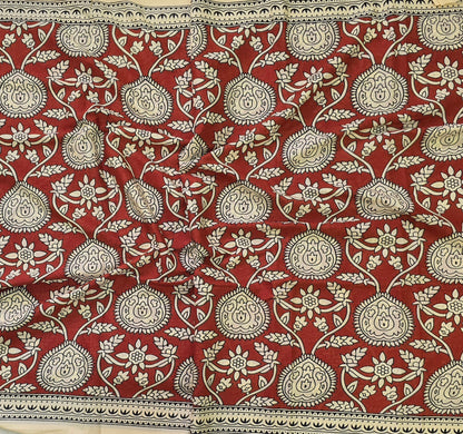 Handblock Print MulMul Cotton Sarees | DSAN001