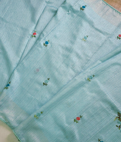 Tussar With Kantha Embroidery | DSM109