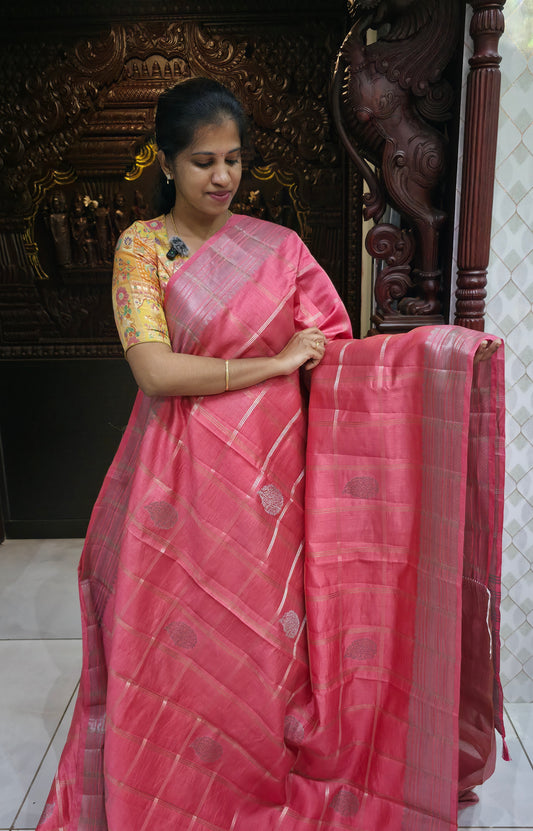 Semi Tussar 1725 Sarees| DSAD036