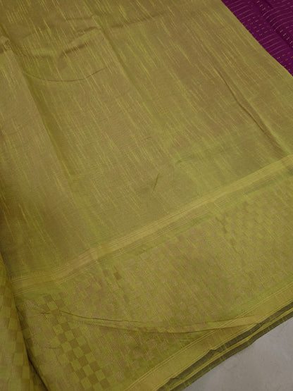 Semi Raw Silk Sarees with Checks Border 1905| DSAD029