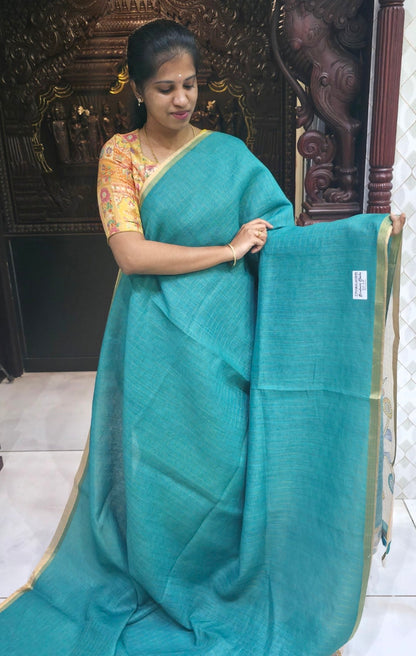Fancy Cotton Sindoori Checks Sarees | DSAD024