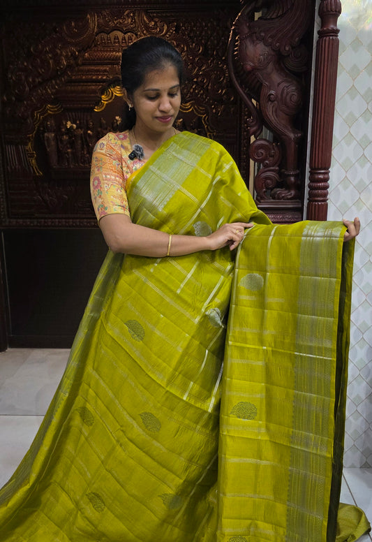 Semi Tussar 1725 Sarees| DSAD036