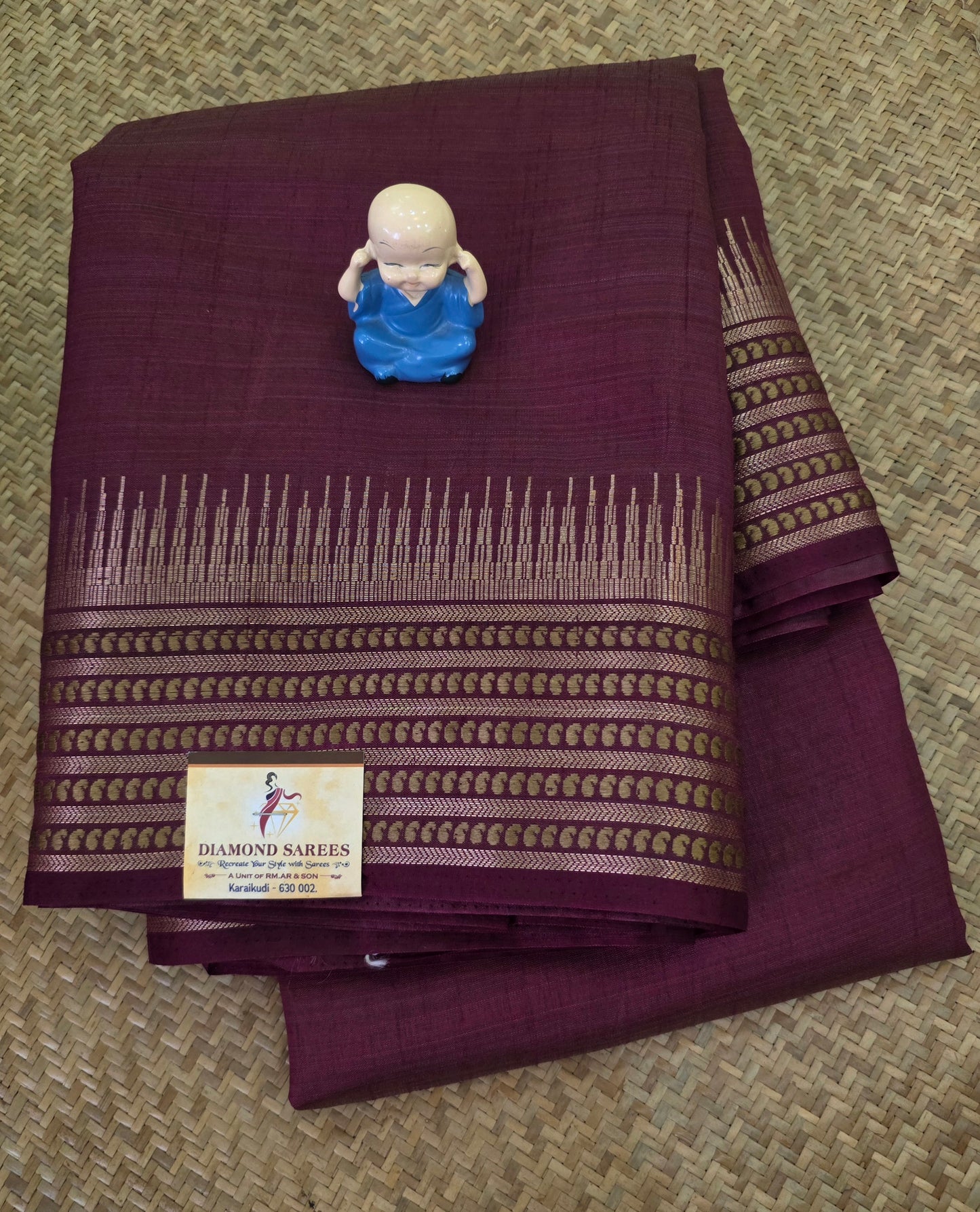Semi Tussar Plain Sarees  | DSM106