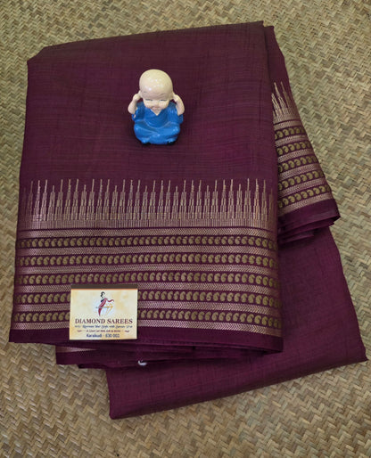 Semi Tussar Plain Sarees  | DSM106