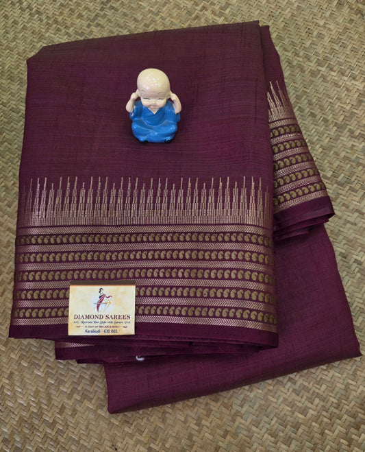 Semi Tussar Plain Sarees  | DSM106