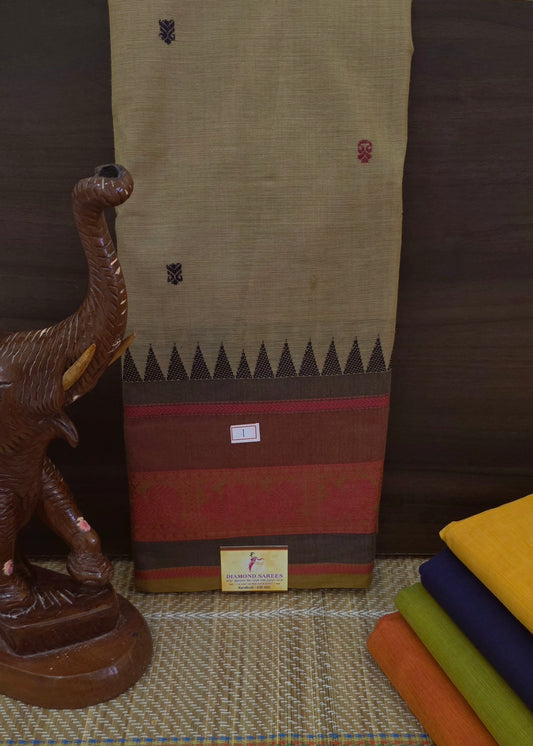 Handloom Kanchi Cotton Saree | DSAE008