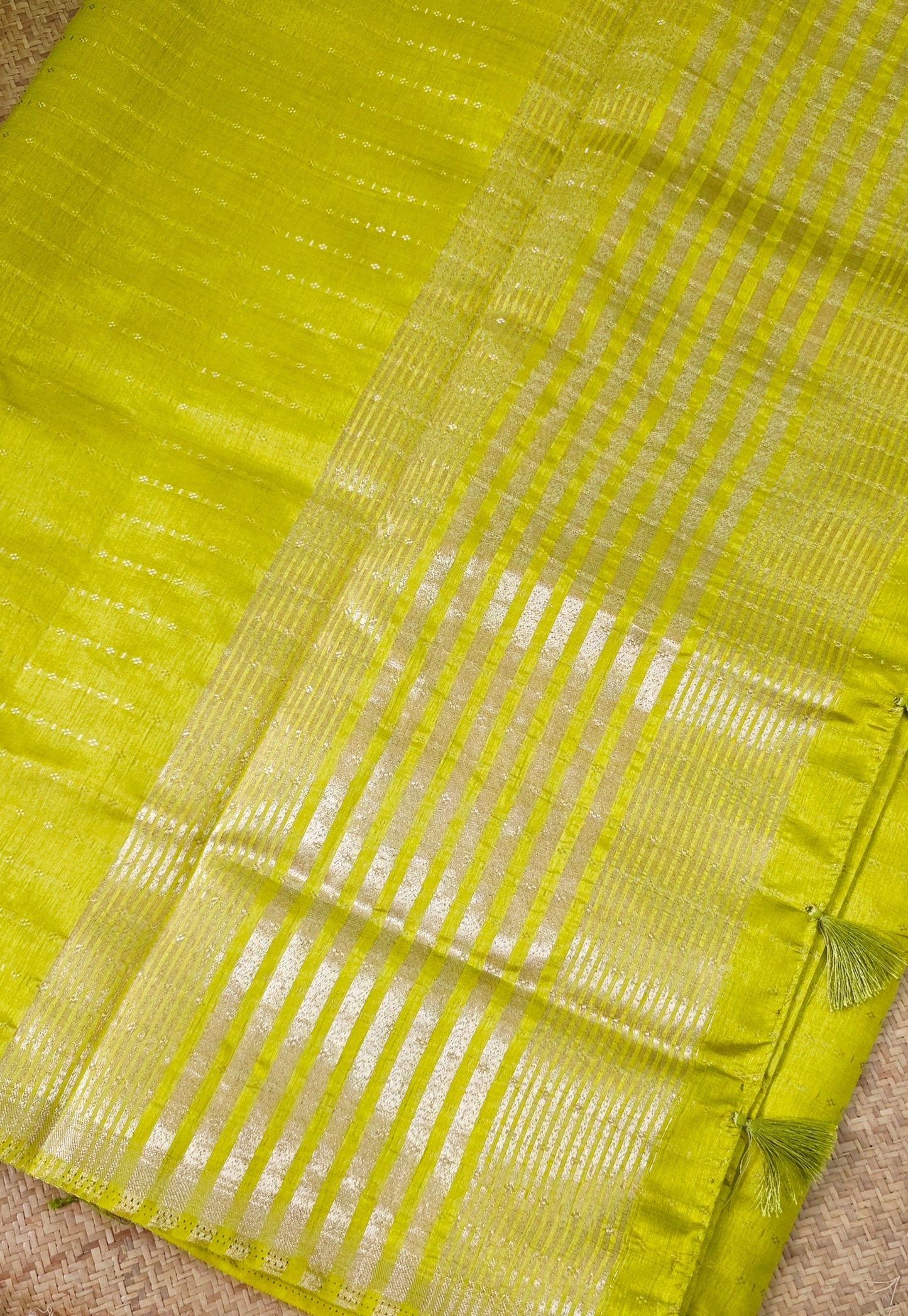 Semi Tussar Saree Stripes 1725 | DSAD028