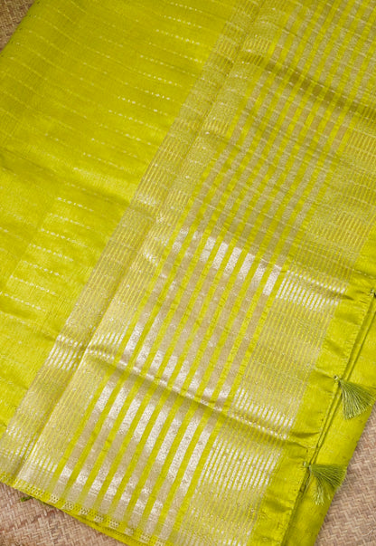Semi Tussar Saree Stripes 1725 | DSAD028