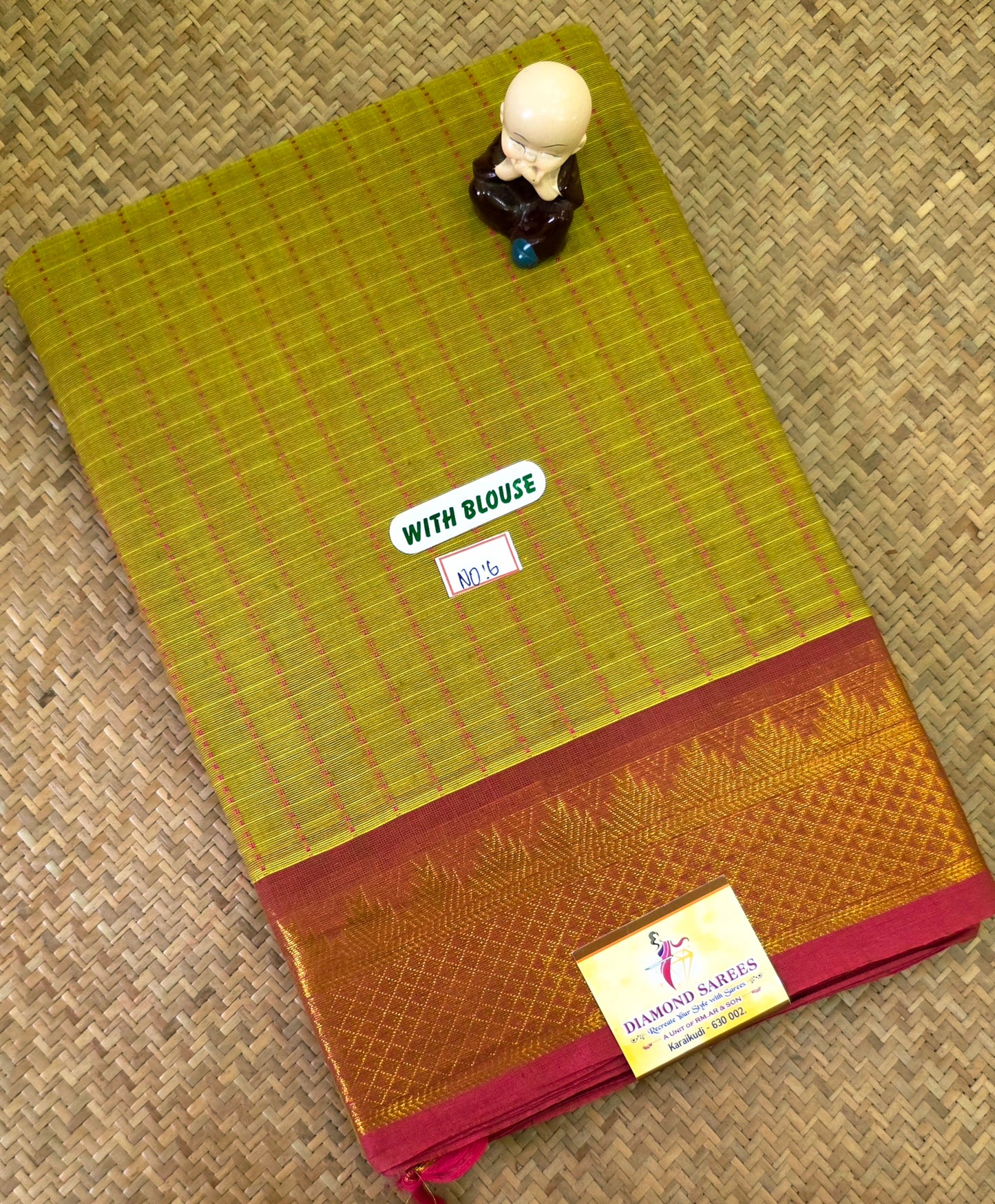 Handloom Kanchi Cotton Saree | DSAF005