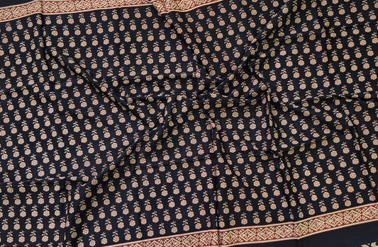 Handblock Print MulMul Cotton Sarees | DSAN001