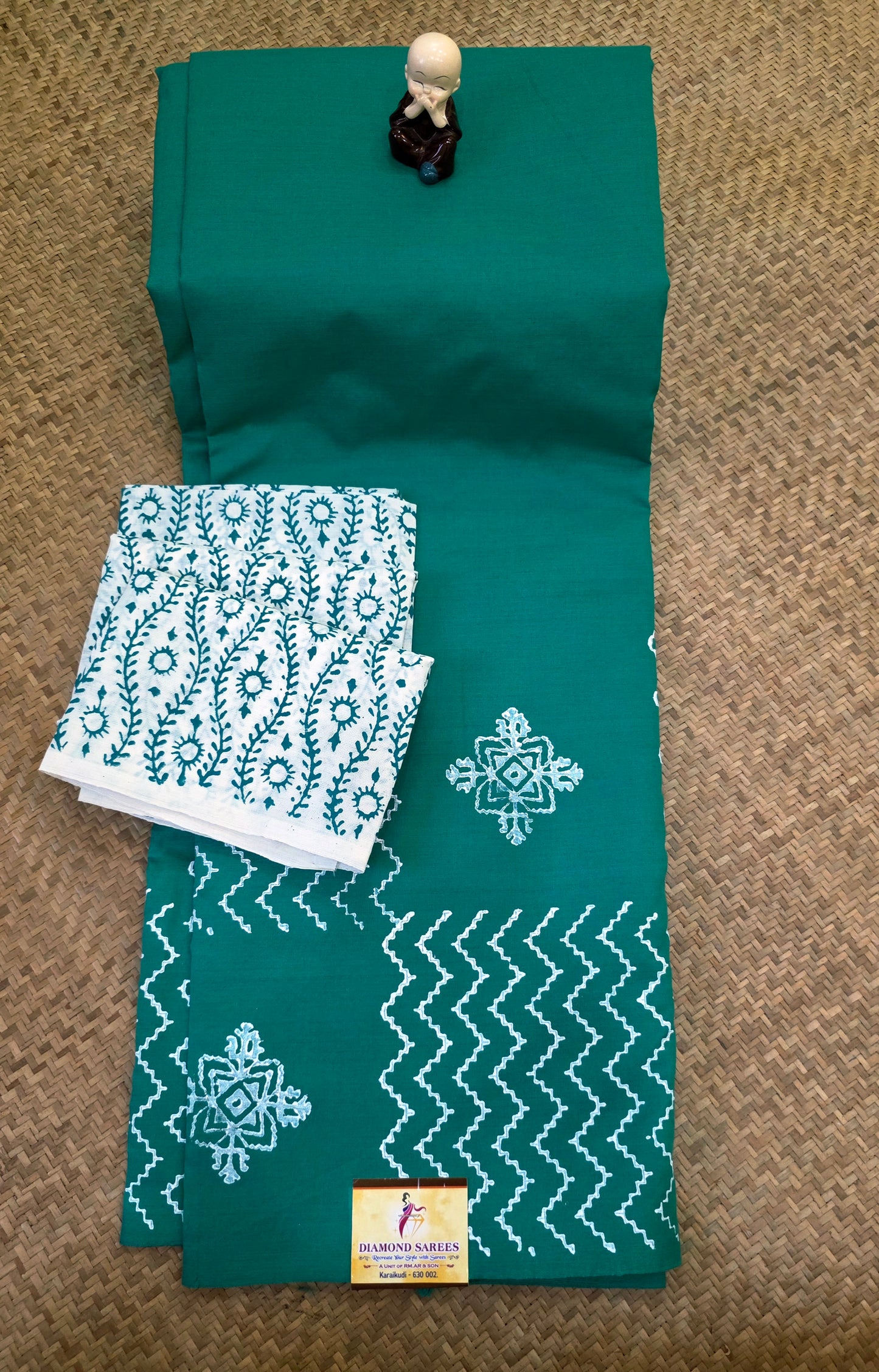 South Mix Cotton Sarees With extra Printed Blouse | DSAH002