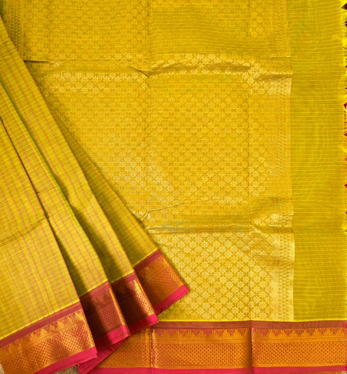 Handloom Kanchi Cotton Saree | DSAF005