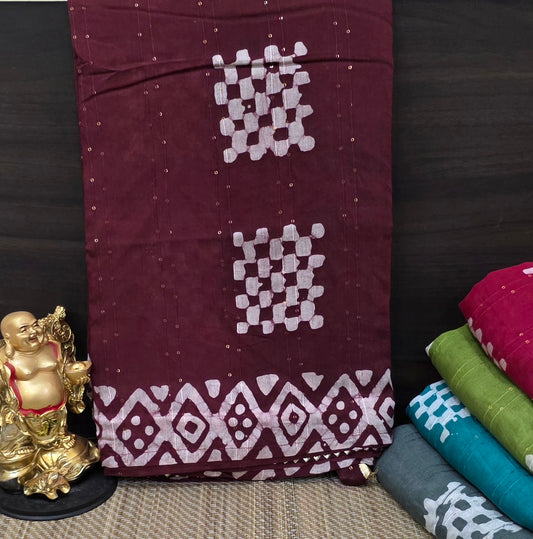 Baswada Cotton With Sequence Work| DSM051