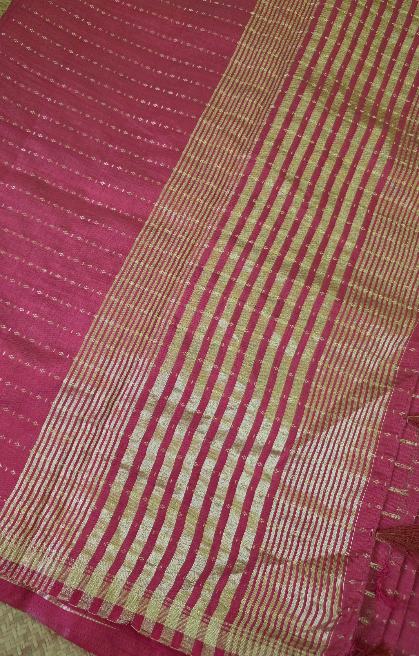 Semi Tussar Saree Stripes 1725 | DSAD028
