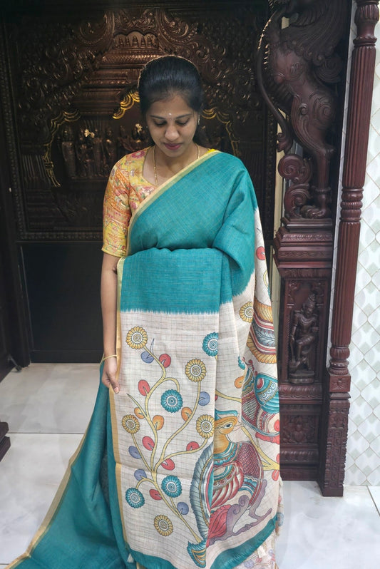Fancy Cotton Sindoori Checks Sarees | DSAD024