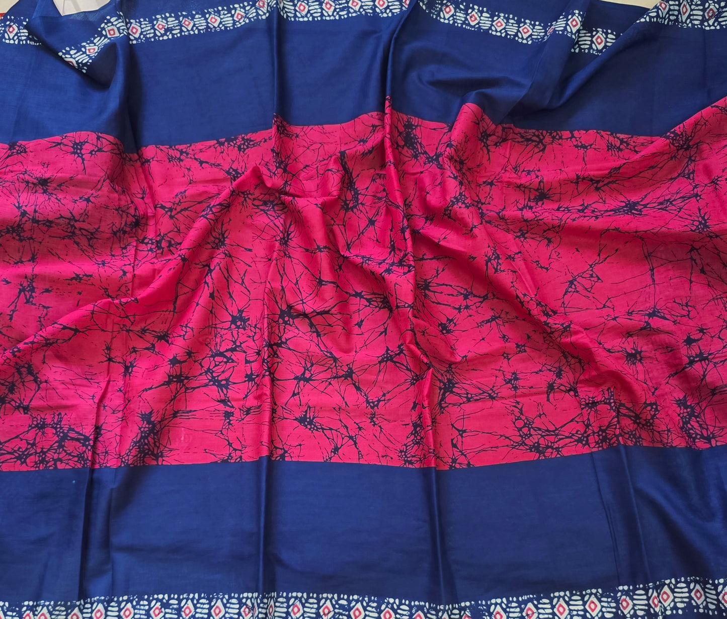 Handblock Print MulMul Cotton Sarees | DSAN001
