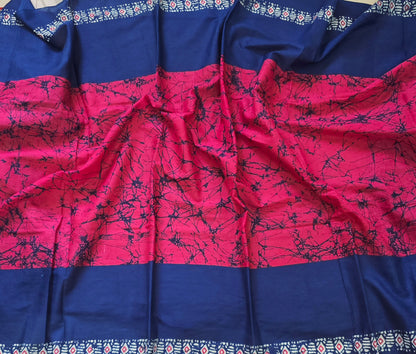 Handblock Print MulMul Cotton Sarees | DSAN001