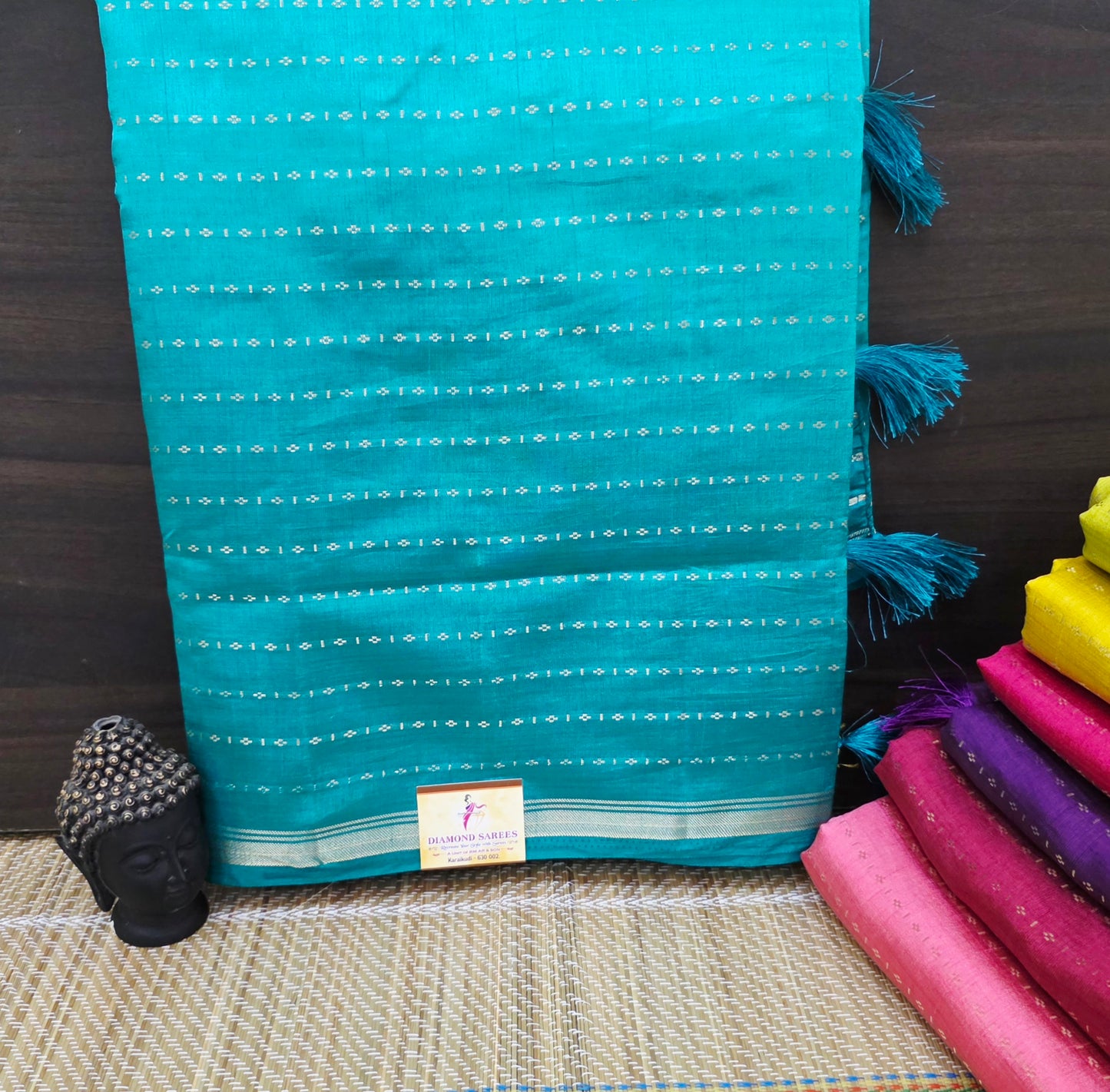 Semi Tussar Saree Stripes 1725 | DSAD028