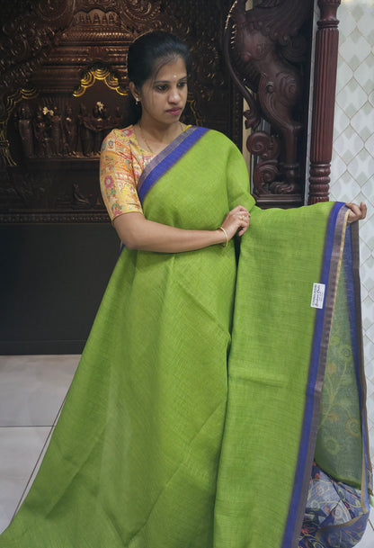 Fancy Cotton Sindoori Checks Sarees | DSAD024