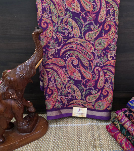 Printed Semi Dola Silk Sarees | DSM062