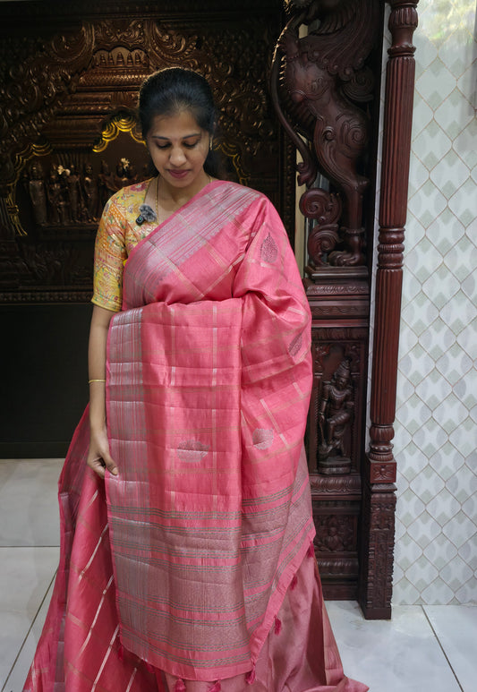 Semi Tussar 1725 Sarees| DSAD036