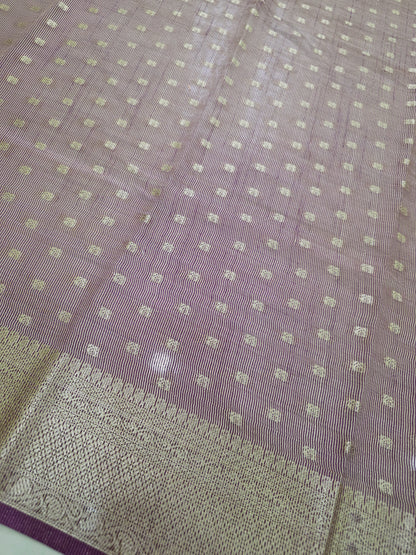 Semi Tussar Saree With Butta | DSM107