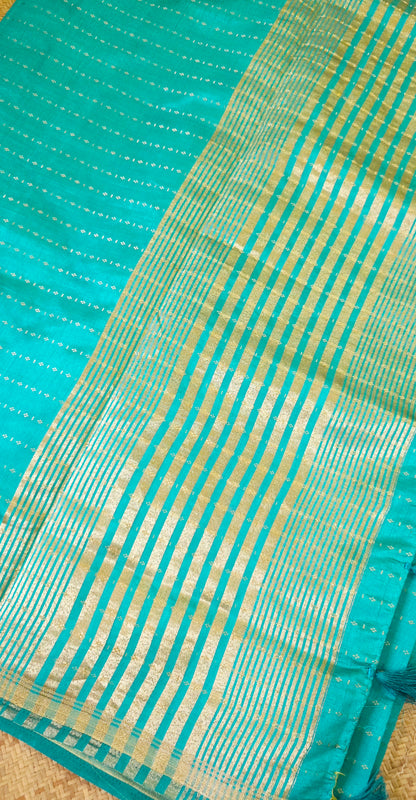 Semi Tussar Saree Stripes 1725 | DSAD028