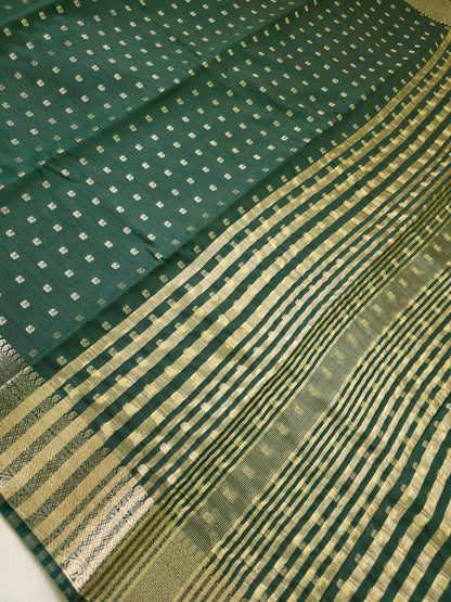 Semi Tussar Saree With Butta | DSM107