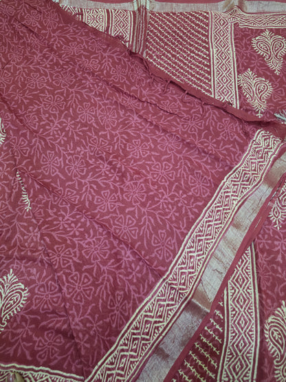 Pure Linen Cotton Sarees| DSAL002