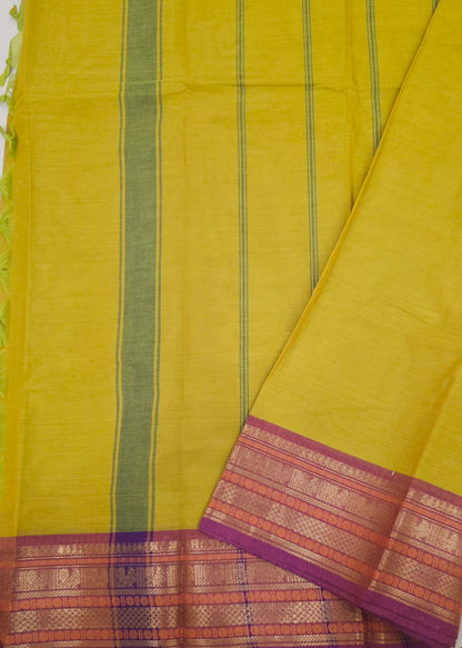 Handloom Kanchi Cotton Saree | DSAE002