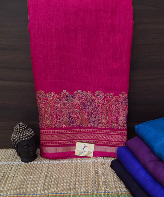 Printed Semi Dola Silk Sarees | DSM062