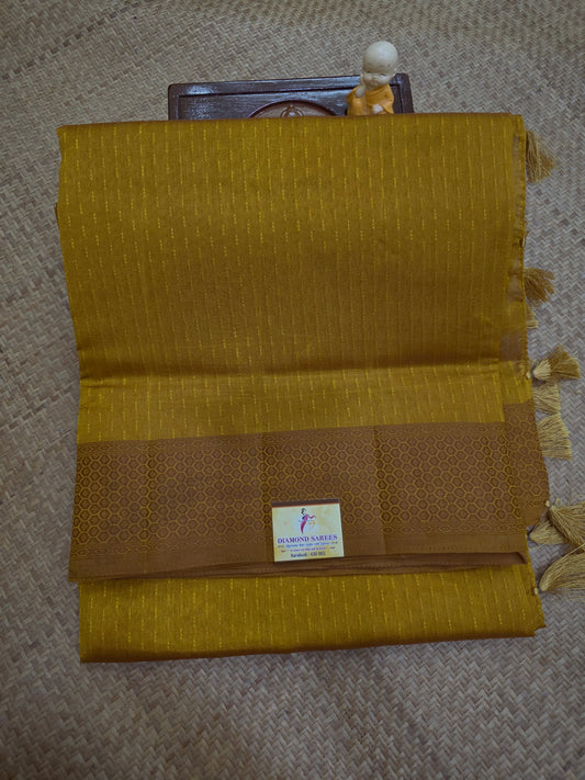 Semi Raw Silk Rain drop Design Sarees | DSAD020