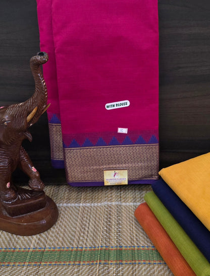 Handloom Kanchi Cotton Saree | DSAE002