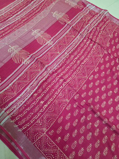 Pure Linen Cotton Sarees| DSAL002